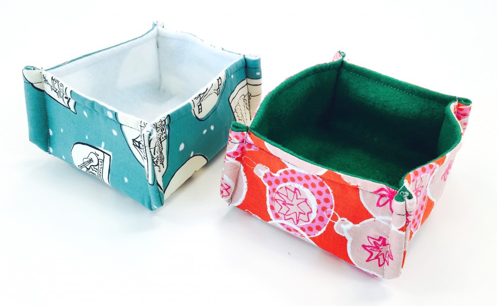Small Fabric CatchAll for Treats or Craft Room Organization Crafty