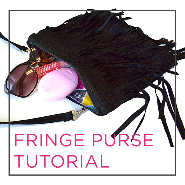 Fringe Faux Leather Purse Tutorial Crafty Gemini Creates